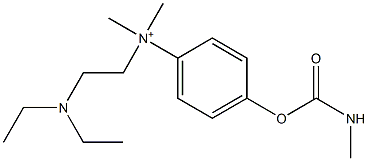 N-[2-(Diethylamino)ethyl]-N,N-dimethyl-4-[[(methylamino)carbonyl]oxy]benzenaminium Structure