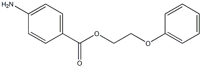 p-Aminobenzoic acid 2-phenoxyethyl ester 구조식 이미지