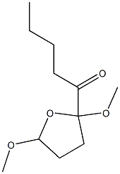 2-Pentanoyl-2,5-dimethoxytetrahydrofuran Structure