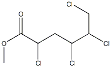 2,4,5,6-Tetrachlorohexanoic acid methyl ester 구조식 이미지
