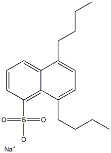 5,8-Dibutyl-1-naphthalenesulfonic acid sodium salt Structure