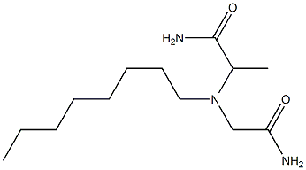 [(1-Carbamoylethyl)octylamino]acetamide 구조식 이미지