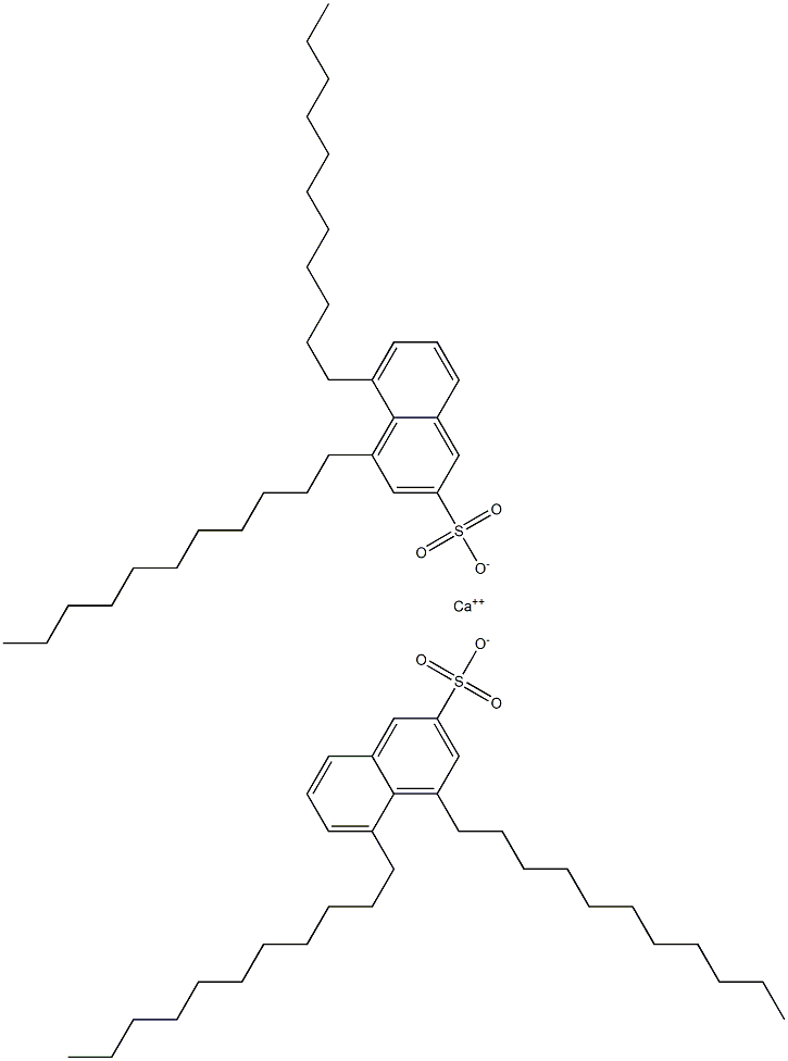 Bis(4,5-diundecyl-2-naphthalenesulfonic acid)calcium salt 구조식 이미지