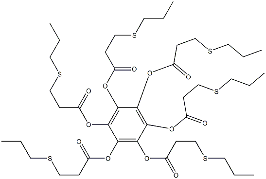 Benzenehexol hexakis[3-(propylthio)propanoate] Structure