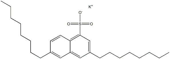 3,6-Dioctyl-1-naphthalenesulfonic acid potassium salt 구조식 이미지