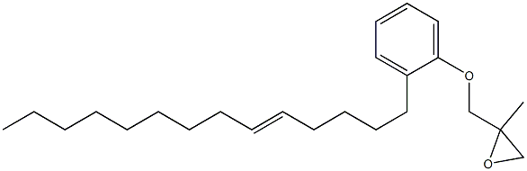 2-(5-Tetradecenyl)phenyl 2-methylglycidyl ether 구조식 이미지