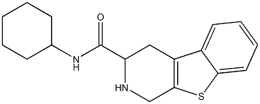 N-Cyclohexyl-1,2,3,4-tetrahydro[1]benzothieno[2,3-c]pyridine-3-carboxamide 구조식 이미지