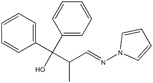 2-Methyl-1,1-diphenyl-3-pyrrolizino-1-propanol Structure