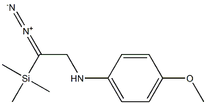 N-[2-Diazo-2-(trimethylsilyl)ethyl]-4-methoxybenzenamine 구조식 이미지