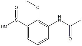 3-(Acetylamino)-2-methoxybenzenesulfinic acid Structure