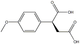 [S,(+)]-(p-Methoxyphenyl)succinic acid 구조식 이미지