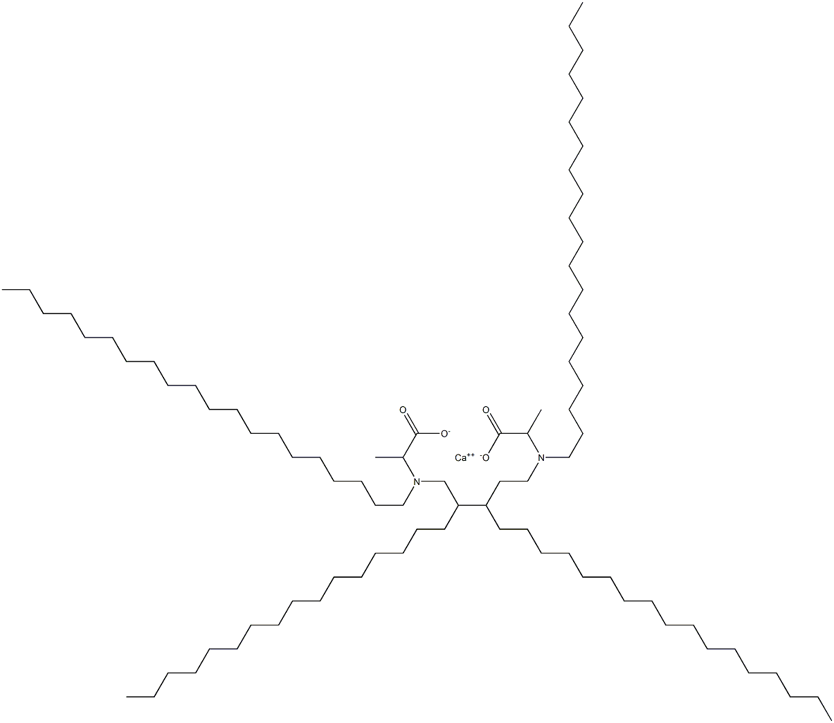 Bis[2-(diicosylamino)propanoic acid]calcium salt Structure