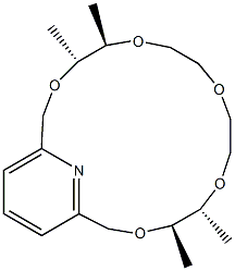 (4R,5R,13R,14R)-4,5,13,14-Tetramethyl-3,6,9,12,15-pentaoxa-21-azabicyclo[15.3.1]henicosane-1(21),17,19-triene Structure