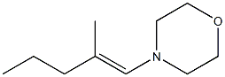 4-(2-Methyl-1-pentenyl)morpholine 구조식 이미지