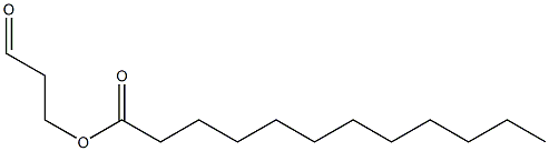 Lauric acid 3-oxopropyl ester Structure