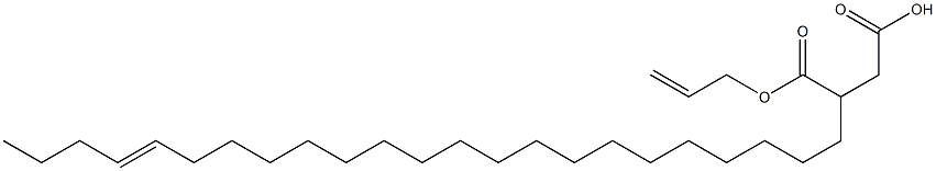 3-(19-Tricosenyl)succinic acid 1-hydrogen 4-allyl ester 구조식 이미지