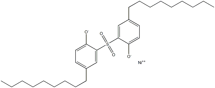 Nickel(II)2,2'-sulfonylbis(4-nonylphenolate) 구조식 이미지