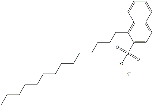 1-Tetradecyl-2-naphthalenesulfonic acid potassium salt 구조식 이미지