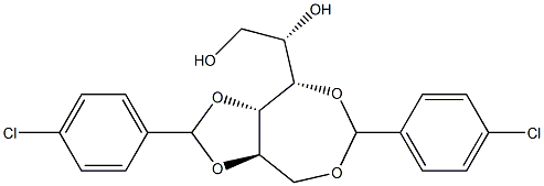 1-O,4-O:2-O,3-O-Bis(4-chlorobenzylidene)-L-glucitol Structure