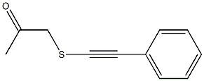 1-[(Phenylethynyl)thio]-2-propanone Structure