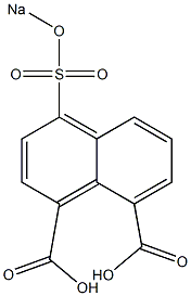 4-(Sodiosulfo)-1,8-naphthalenedicarboxylic acid 구조식 이미지