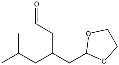 3-[(1,3-Dioxolan-2-yl)methyl]-5-methylhexanal 구조식 이미지
