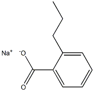 2-Propylbenzoic acid sodium salt Structure