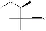 [R,(+)]-2,2,3-Trimethylvaleronitrile 구조식 이미지