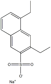 3,5-Diethyl-2-naphthalenesulfonic acid sodium salt Structure