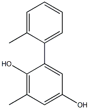 2-(2-Methylphenyl)-6-methylbenzene-1,4-diol Structure