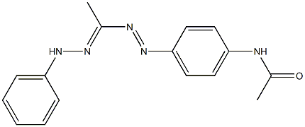 1-Phenyl-5-(p-acetylaminophenyl)-3-methylformazan 구조식 이미지