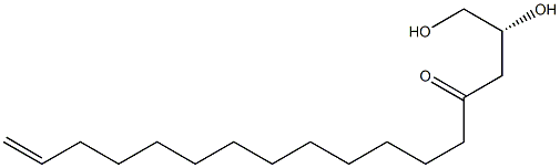 (R)-1,2-Dihydroxy-16-heptadecen-4-one 구조식 이미지