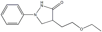 1-Phenyl-4-(2-ethoxyethyl)pyrazolidin-3-one 구조식 이미지