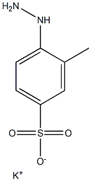 4-Hydrazino-3-methylbenzenesulfonic acid potassium salt Structure