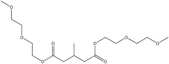3-Methylglutaric acid bis[2-(2-methoxyethoxy)ethyl] ester 구조식 이미지