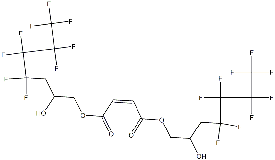 Maleic acid bis(4,4,5,5,6,6,7,7,7-nonafluoro-2-hydroxyheptyl) ester Structure