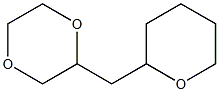 2-[(Tetrahydro-2H-pyran)-2-ylmethyl]-1,4-dioxane 구조식 이미지