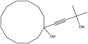 1-(3-Hydroxy-3-methyl-1-butynyl)-1-cyclododecanol 구조식 이미지