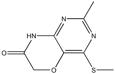 2-Methyl-4-methylthio-8H-pyrimido[5,4-b][1,4]oxazin-7(6H)-one 구조식 이미지