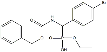 (Benzyloxycarbonylamino)(4-bromophenyl)methylphosphonic acid ethyl ester 구조식 이미지