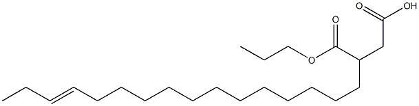 3-(13-Hexadecenyl)succinic acid 1-hydrogen 4-propyl ester 구조식 이미지