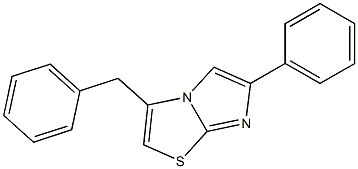 6-Phenyl-3-benzylimidazo[2,1-b]thiazole 구조식 이미지