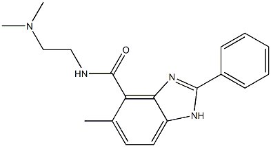 2-(Phenyl)-N-[2-(dimethylamino)ethyl]-5-methyl-1H-benzimidazole-4-carboxamide Structure