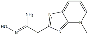 [4-Methyl-4H-imidazo[4,5-b]pyridin-2-yl]acetamide oxime 구조식 이미지