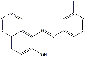 1-[(3-Methylphenyl)azo]-2-naphthalenol 구조식 이미지