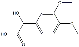 (-)-3,4-Dimethoxy-D-mandelic acid Structure