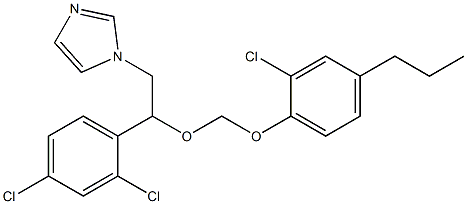 1-[2-(2,4-Dichlorophenyl)-2-[[(2-chloro-4-propylphenoxy)methyl]oxy]ethyl]-1H-imidazole Structure