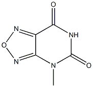 4-Methyl[1,2,5]oxadiazolo[3,4-d]pyrimidine-5,7(4H,6H)-dione 구조식 이미지