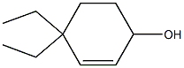 4,4-Diethyl-2-cyclohexen-1-ol 구조식 이미지