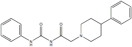 1-Phenyl-3-[(4-phenylpiperidino)acetyl]urea Structure